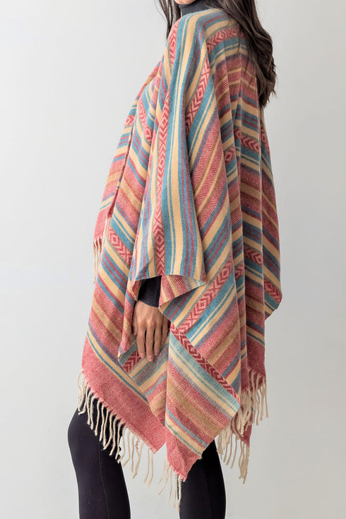 Albuquerque Autumn Ruana, Red