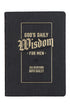 God's Daily Wisdom For Men Black Faux Leather Devotional