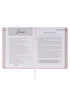 New Beginnings Pink Floral Faux Leather Devotional