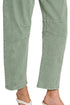 The Riley Olive Barrel Leg Denim Pants