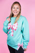 Side Bows Pink Gingham Unisex NuBlend Crew Sweatshirt