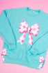 Side Bows Pink Gingham Unisex NuBlend Crew Sweatshirt