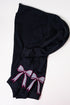 Black You Design It Embroidered Side Bows Heavy-weight Crew Sweatshirt *Customize Your Text and Bows