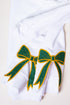 White You Design It Embroidered Side Bows Heavy-weight Crew Sweatshirt *Customize Your Text and Bows