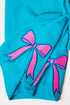 Scuba Blue You Design It Embroidered Side Bows Unisex NuBlend Crew Sweatshirt *Customize Your Text and Bows