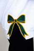 White You Design It Embroidered Side Bows Heavy-weight Crew Sweatshirt *Customize Your Text and Bows