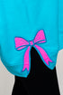 Scuba Blue You Design It Embroidered Side Bows Unisex NuBlend Crew Sweatshirt *Customize Your Text and Bows