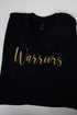Black You Design It Embroidered Side Bows Heavy-weight Crew Sweatshirt *Customize Your Text and Bows