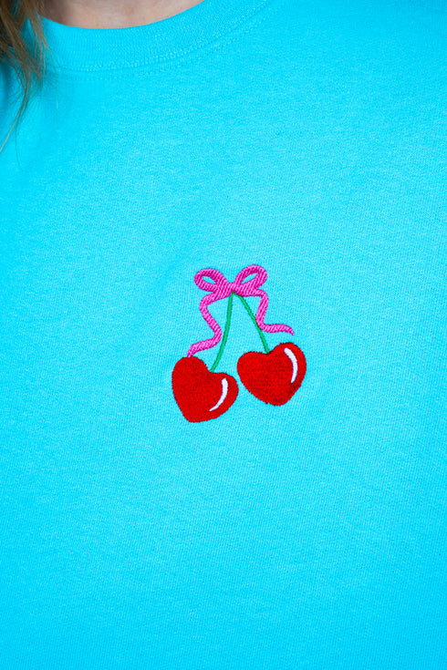 Embroidered Cherry Unisex NuBlend Crew Sweatshirt