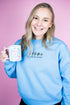 Embroidered Coffee & Jesus Unisex NuBlend Crew Sweatshirt