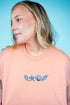 Embroidered Seashell Shore Comfort Colors Adult Ring-Spun Cotton Tee