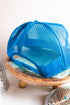 Police Wife Otto Neon Blue and White Trucker Hat