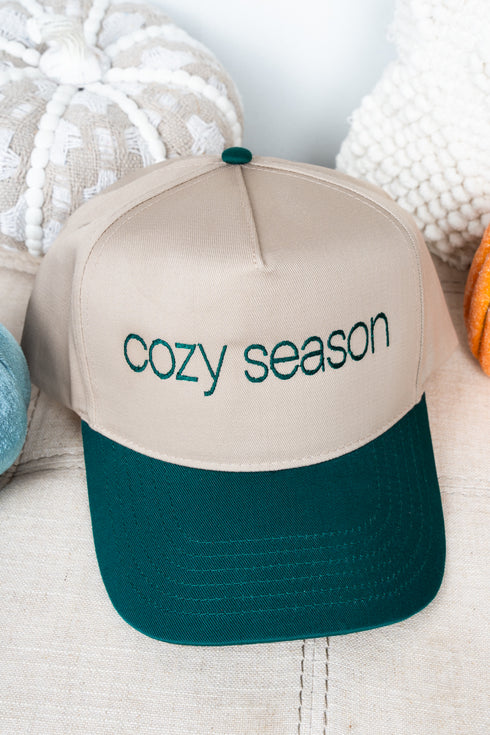 Cozy Season Embroidered Five Panel Twill Cap