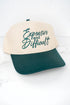 Expensive And Difficult Embroidered Five Panel Twill Cap