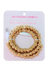 Gold Beaded Dual USB & Lightning Charging Cable