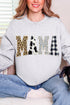Pattern Play Mama Heavy Blend Crew Sweatshirt