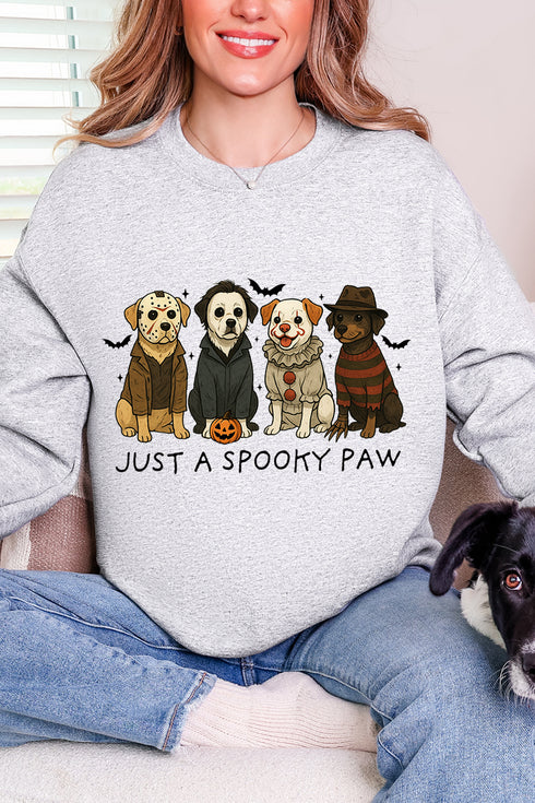 Just A Spooky Paw Heavy Blend Crew Sweatshirt