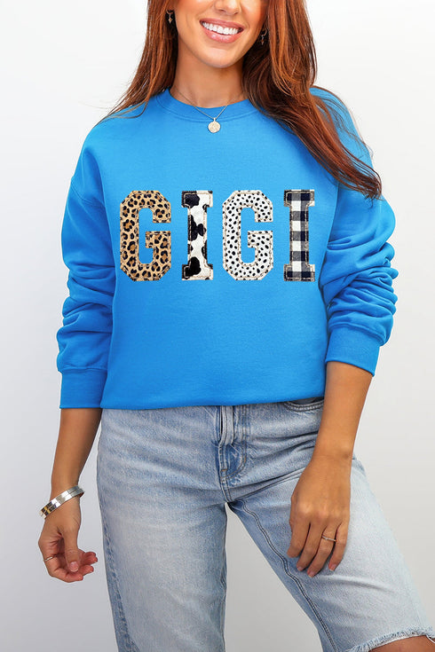 Pattern Play Gigi Heavy Blend Crew Sweatshirt