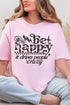 Black Be Happy Softstyle Adult T-Shirt