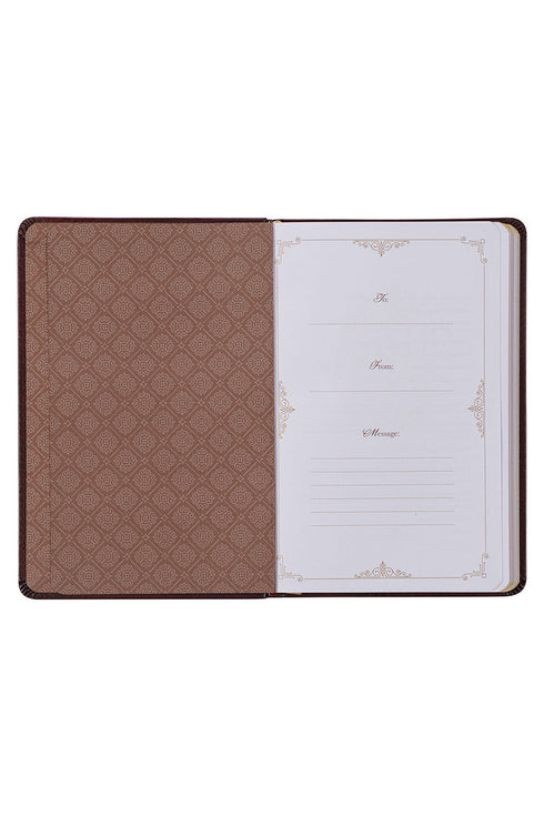 Classic Prayers to Inspire Your Soul Brown Faux Leather Book