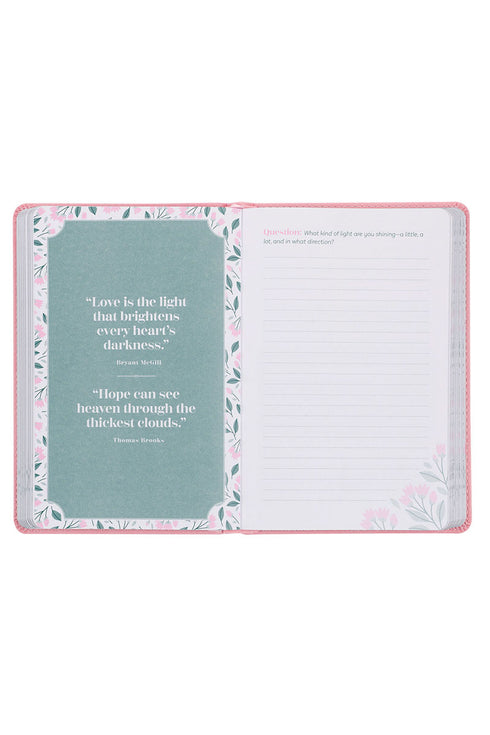 Look Up, Girl! Pink Faux Leather Devotional