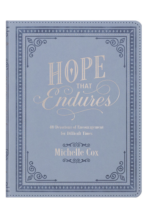 Hope That Endures Blue Faux Leather Devotional