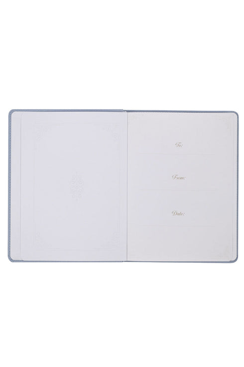 Hope That Endures Blue Faux Leather Devotional