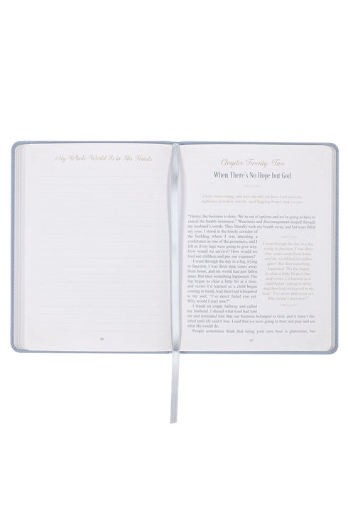 Hope That Endures Blue Faux Leather Devotional