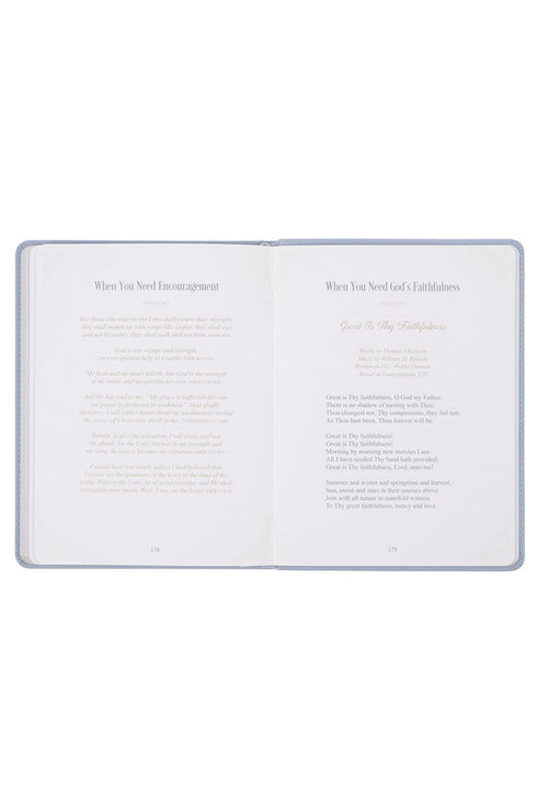 Hope That Endures Blue Faux Leather Devotional