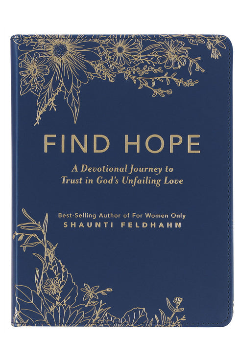Find Hope Blue Faux Leather Devotional