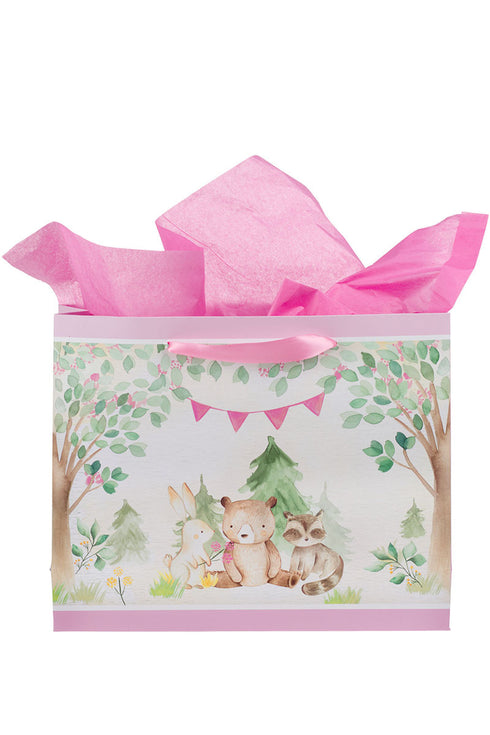 Everything Beautiful Forest Animals Large Landscape 3-in-1 Gift Bag Set