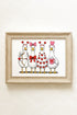 Geese In Love Formation Ready To Frame Canvas Print