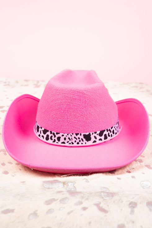 Pearl Broadway Bride Pink Cowgirl Hat