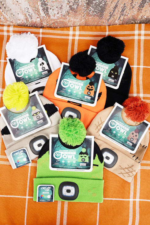 One Kid's Halloween Edition Night Owl LED Beanie - SHIPS ASSORTED