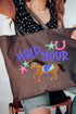 Hold Your Horses Canvas Jumbo Tote