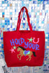 Hold Your Horses Canvas Jumbo Tote