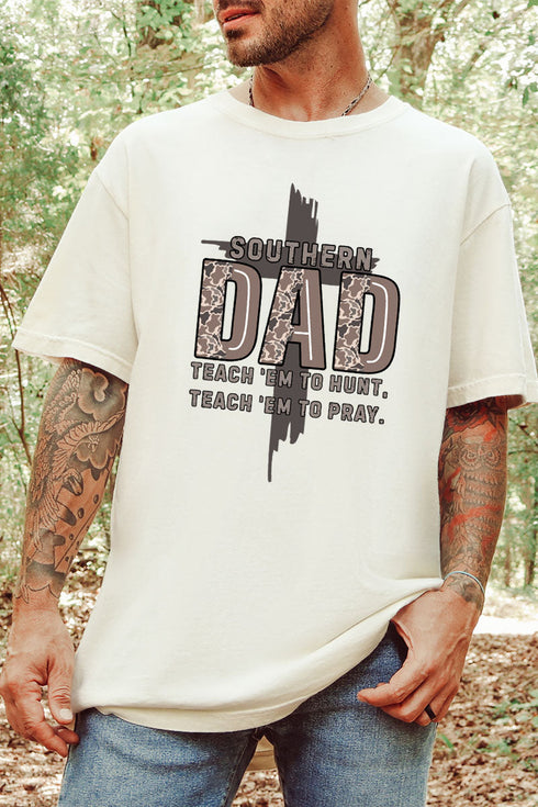 Camo Southern Dad Comfort Colors Adult Ring-Spun Cotton Tee