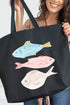 Bless Your Gills Canvas Jumbo Tote