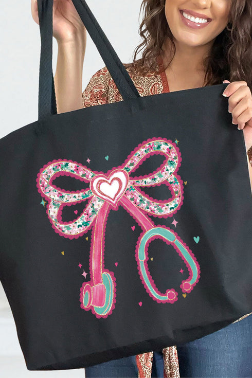 Blush Beats Canvas Jumbo Tote