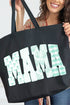 Bow And Green Mama Canvas Jumbo Tote