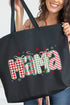 Candy Cane Lane Mama Canvas Jumbo Tote
