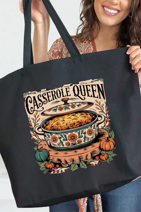 Casserole Queen Canvas Jumbo Tote