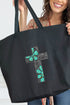 Concho Cross Canvas Jumbo Tote