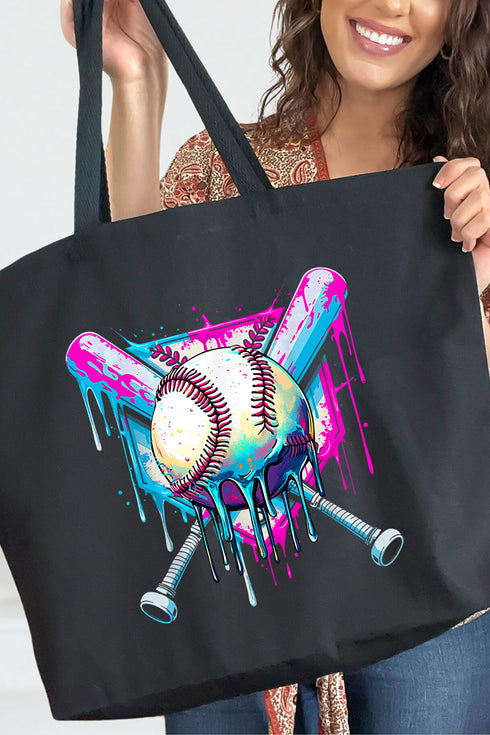 Diamond Drip Canvas Jumbo Tote