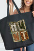 Doodle Coquette Hunt Canvas Jumbo Tote