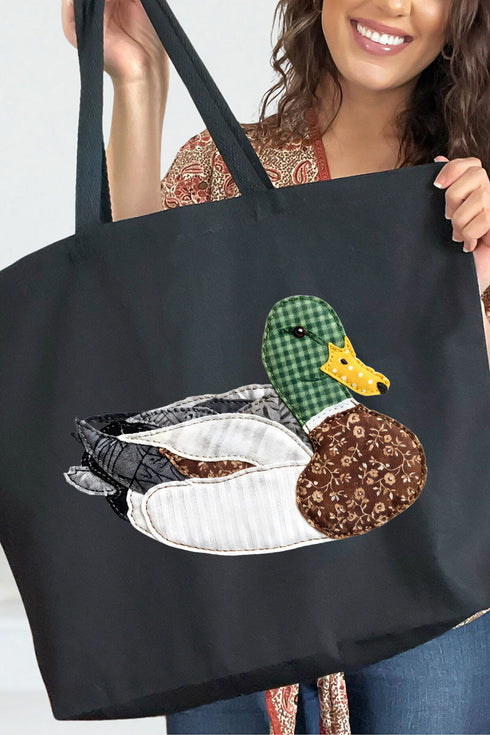 Mallard Marsh Canvas Jumbo Tote