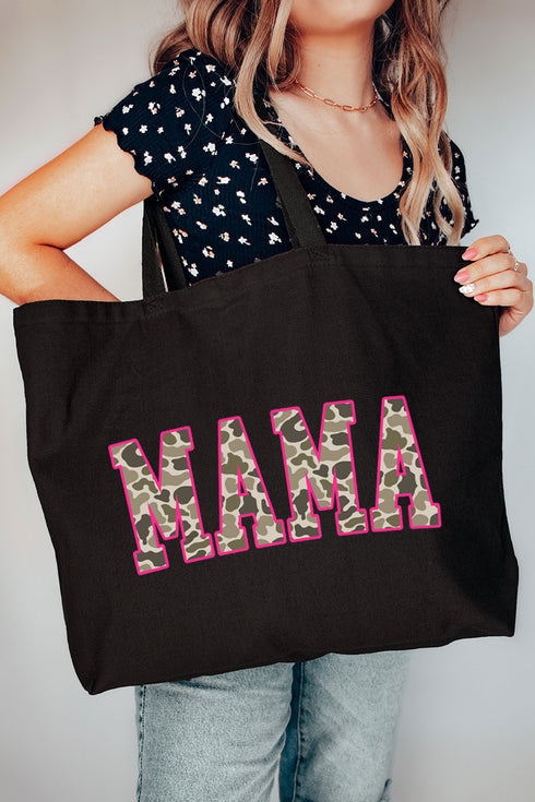 Pink Mama Camo Canvas Jumbo Tote