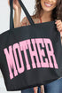 Pretty In Pink Mother Canvas Jumbo Tote
