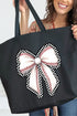 Ribbons & Runs Canvas Jumbo Tote