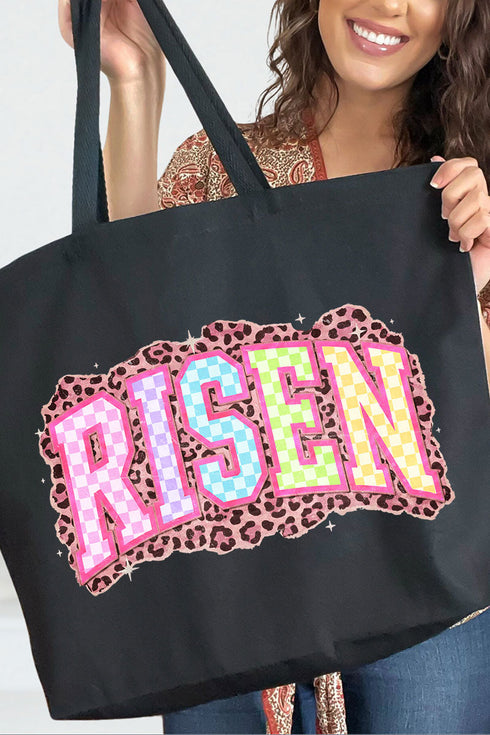 Risen In Color Canvas Jumbo Tote